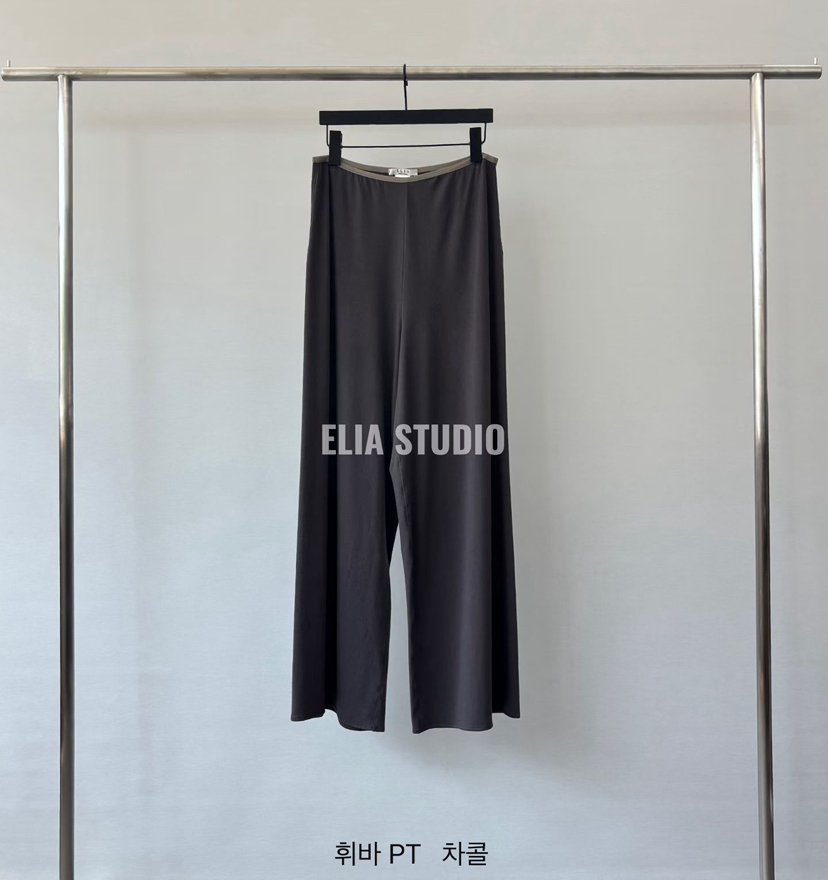 ELIA韓國東大門直郵女裝新款人氣26春夏時尚休閑職業休閑褲ELIA休閑褲圖色3墨色