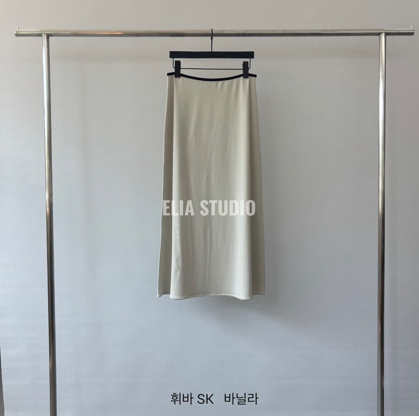ELIA東大門實拍韓國女士新品人氣26春夏時尚熱賣推薦長裙ELIA長裙圖色1香草色