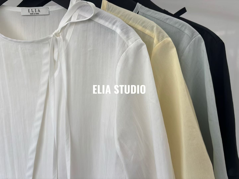 ELIA東大門實拍韓國女裝新品休閑推薦職業時尚襯衫蕾絲衫ELIA襯衫/蕾絲衫