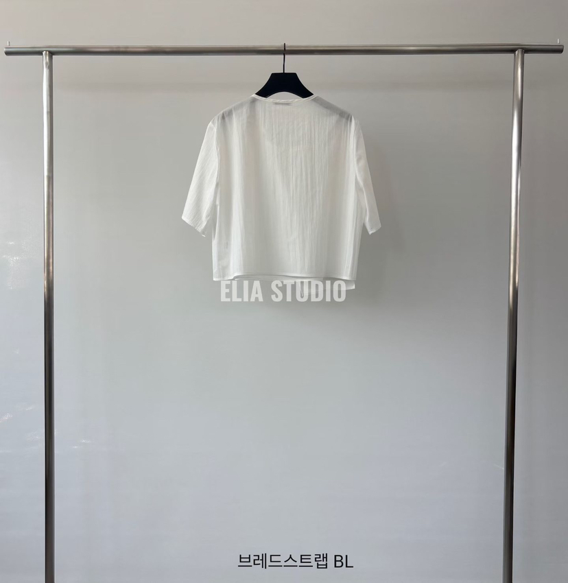 ELIA東大門實拍韓國女裝新品休閑推薦職業時尚襯衫蕾絲衫ELIA襯衫/蕾絲衫