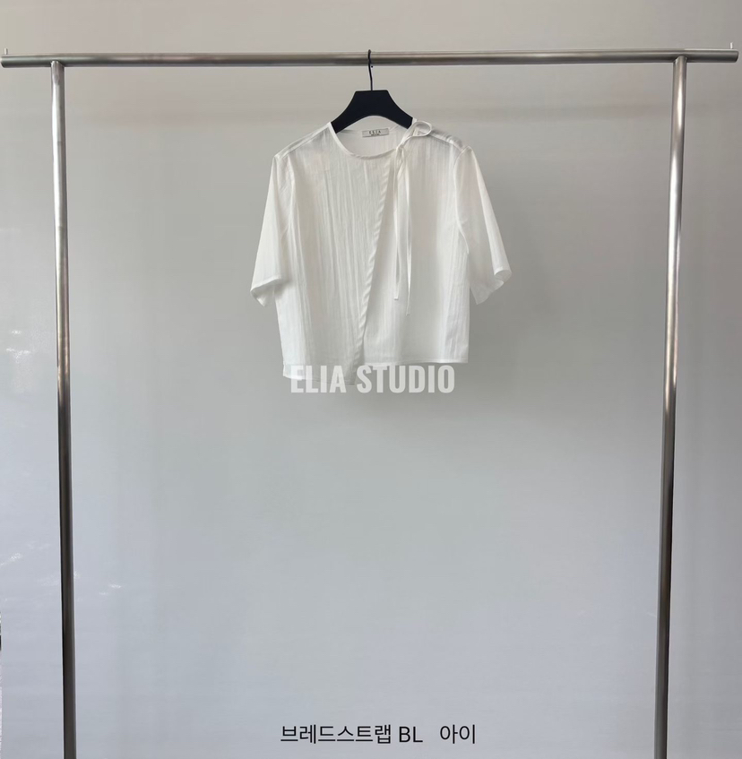 ELIA東大門實拍韓國女裝新品休閑推薦職業時尚襯衫蕾絲衫ELIA襯衫/蕾絲衫圖色1