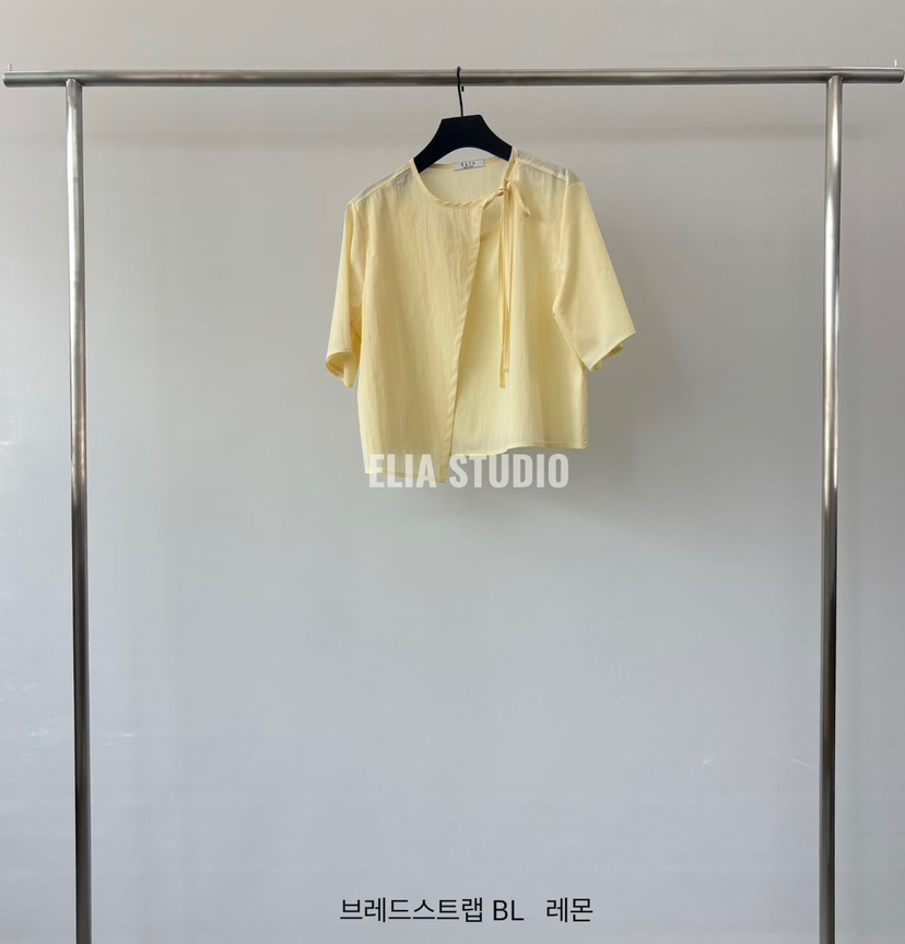 ELIA東大門實拍韓國女裝新品休閑推薦職業時尚襯衫蕾絲衫ELIA襯衫/蕾絲衫圖色2