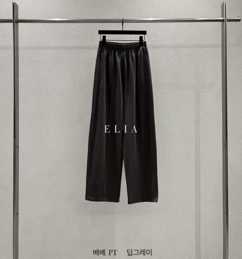 ELIA韓國東大門代購女裝新品職業熱賣時尚26夏季推薦休閑褲ELIA休閑褲圖色2墨色