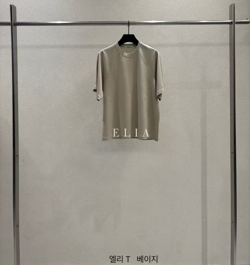 ELIA韓國直郵女士新品時尚人氣26夏季職業推薦26春夏T恤含圍巾ELIAT恤圖色2