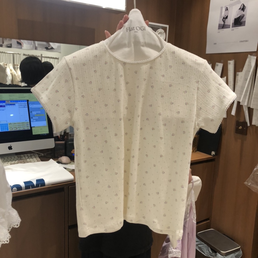 OGI韓國代購女士新款時尚職業26夏季熱賣推薦26春夏人氣T恤FLat OGIT恤圖色2