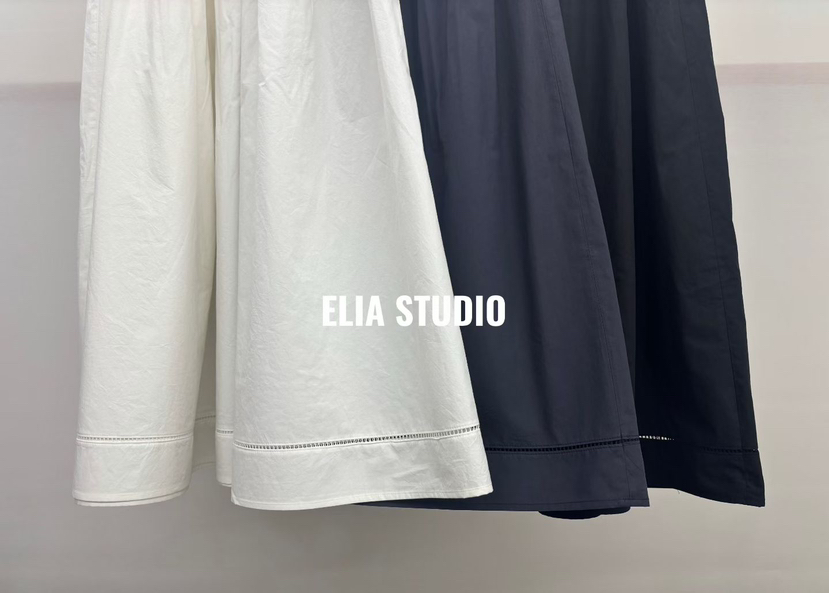 ELIA東大門實拍韓國女裝新品26春夏推薦熱賣時尚連衣裙純棉ELIA連衣裙
