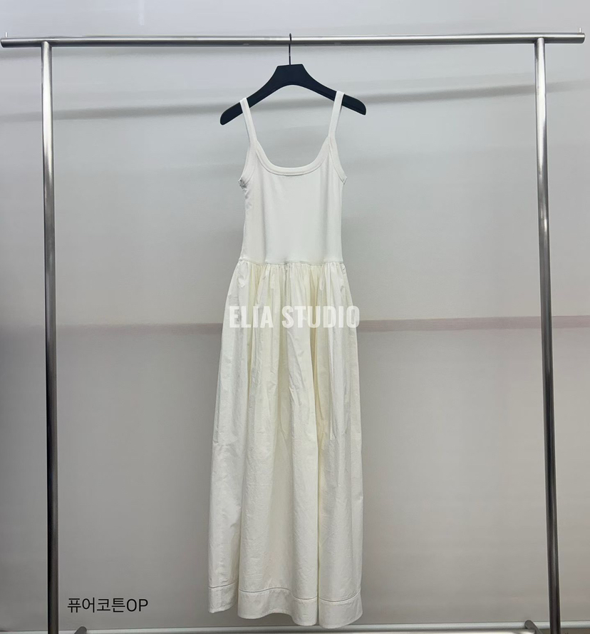 ELIA東大門實拍韓國女裝新品26春夏推薦熱賣時尚連衣裙純棉ELIA連衣裙