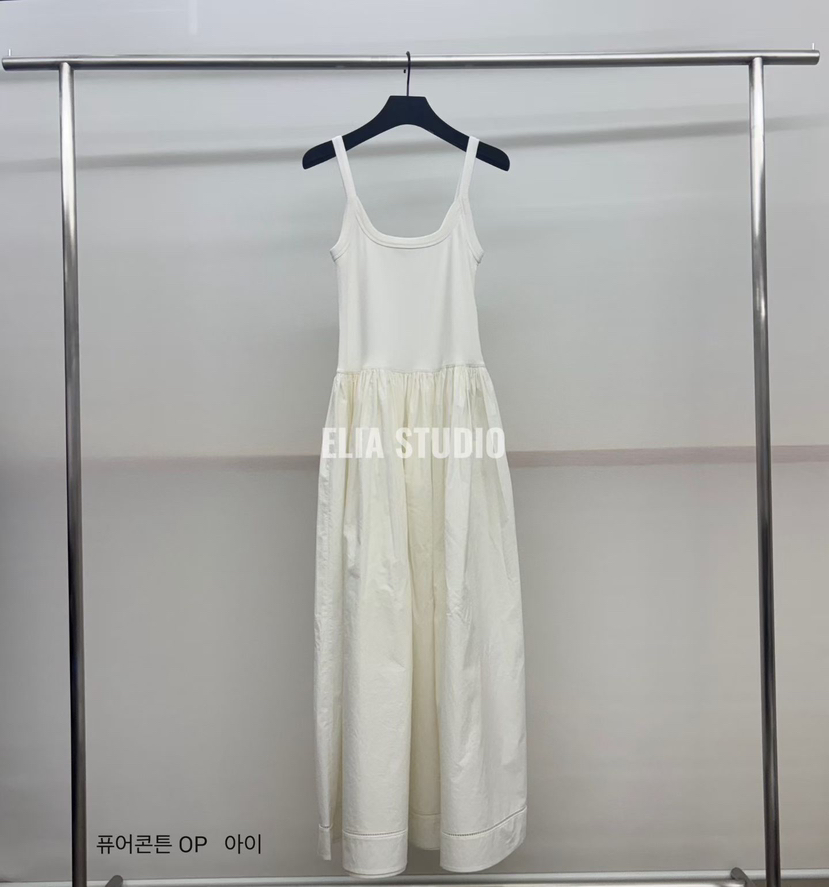 ELIA東大門實拍韓國女裝新品26春夏推薦熱賣時尚連衣裙純棉ELIA連衣裙圖色1