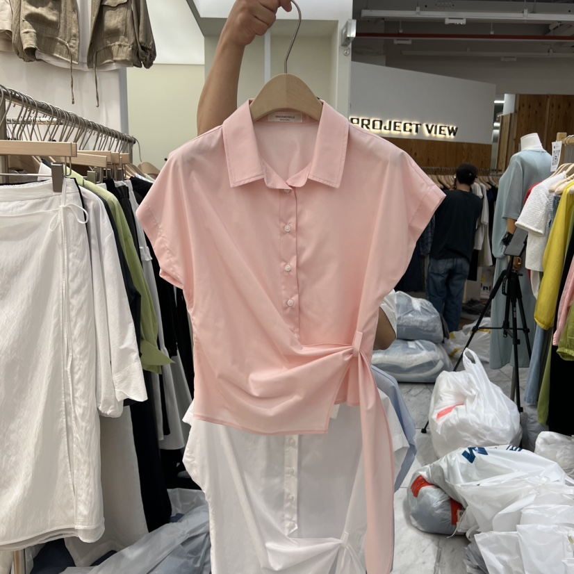 MADEMOISELL韓國直郵女裝新款熱賣26春夏職業人氣襯衫蕾絲衫MADEMOISELL襯衫/蕾絲衫圖色2