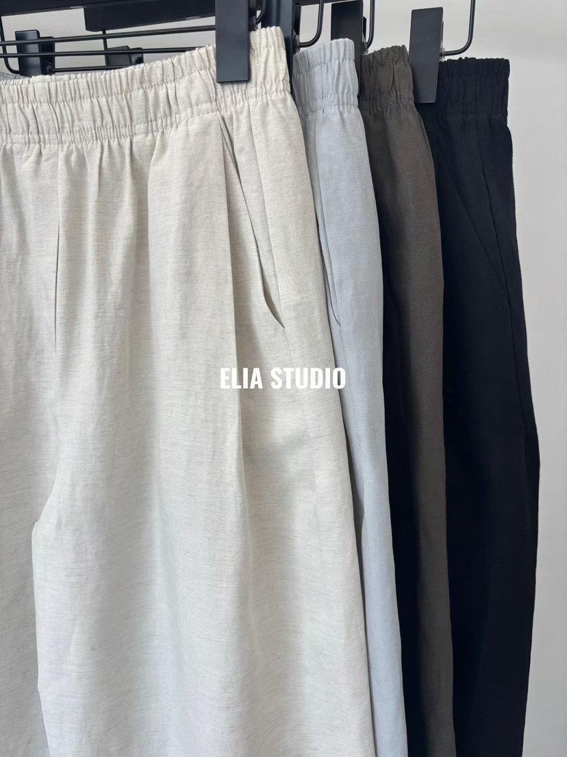 ELIA東大門實拍韓國女裝新款時尚職業推薦熱賣26春夏休閑褲ELIA休閑褲