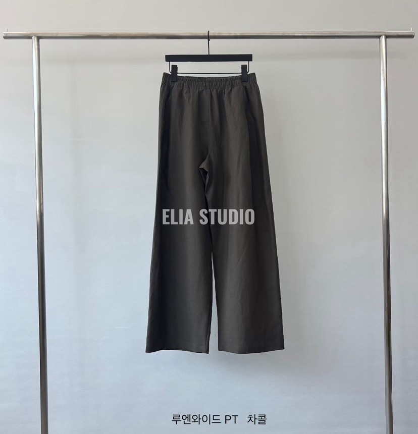 ELIA東大門實拍韓國女裝新款時尚職業推薦熱賣26春夏休閑褲ELIA休閑褲圖色3墨色
