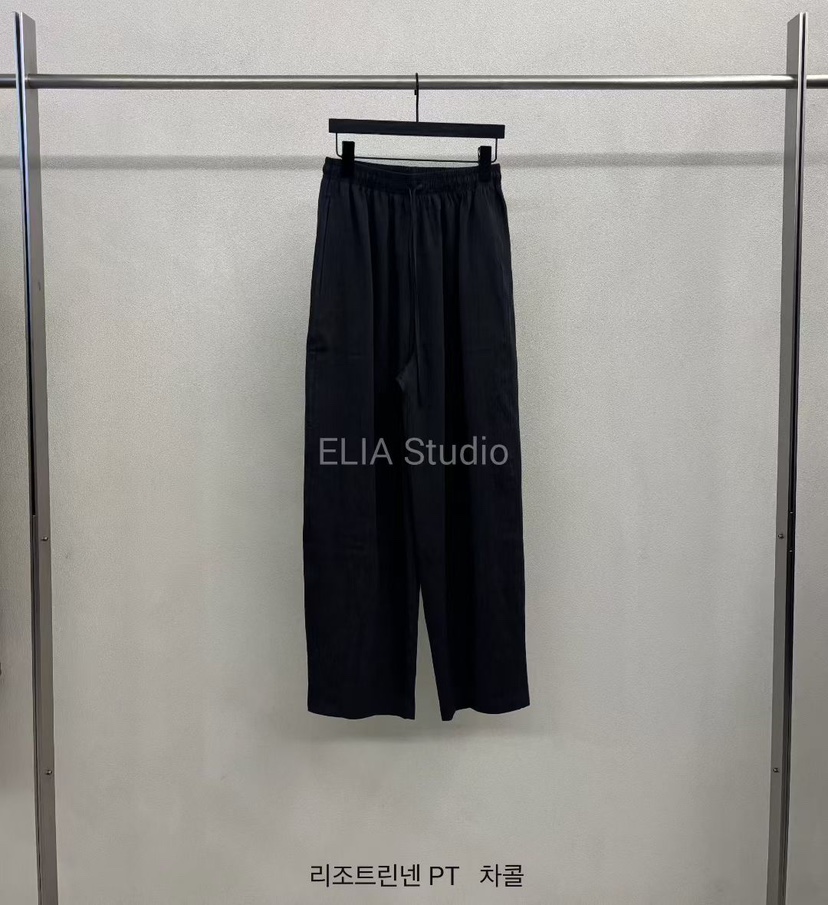 ELIA韓國直郵女裝新品26春夏熱賣26夏季推薦人氣職業休閑褲ELIA休閑褲圖色3墨色