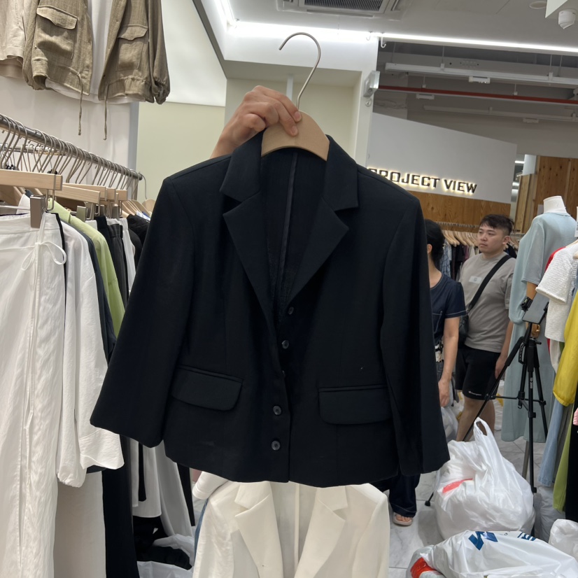 MADEMOISELL韓國直郵女士新款推薦休閑熱賣西裝西服亞麻布MADEMOISELL西裝/西服圖色1
