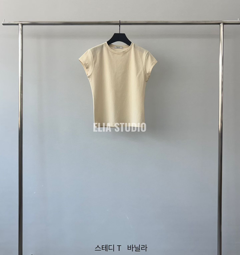 ELIA韓國直郵女裝新品時尚休閑職業推薦26春夏26夏季人氣T恤ELIAT恤圖色1
