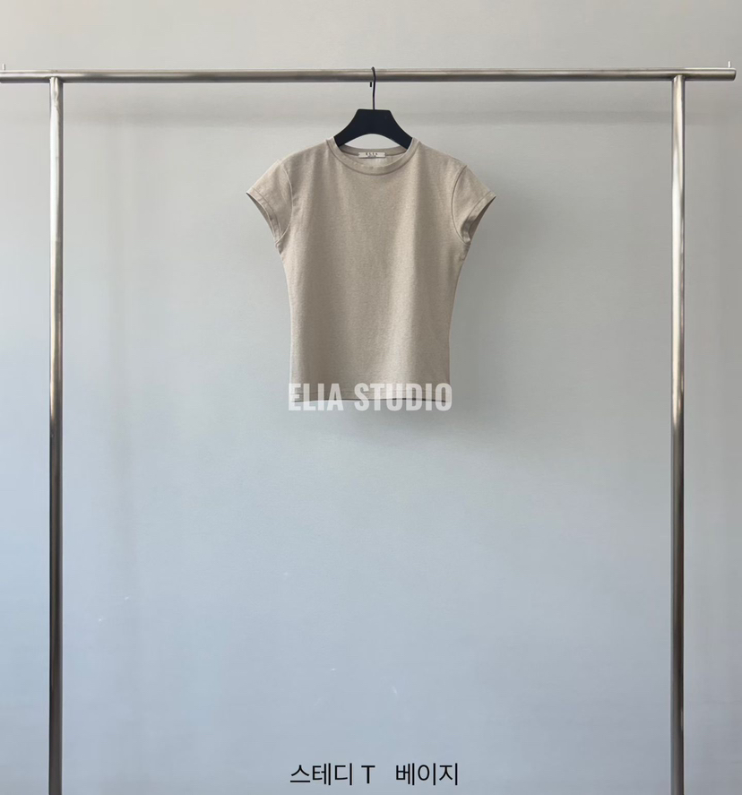 ELIA韓國直郵女裝新品時尚休閑職業推薦26春夏26夏季人氣T恤ELIAT恤圖色2