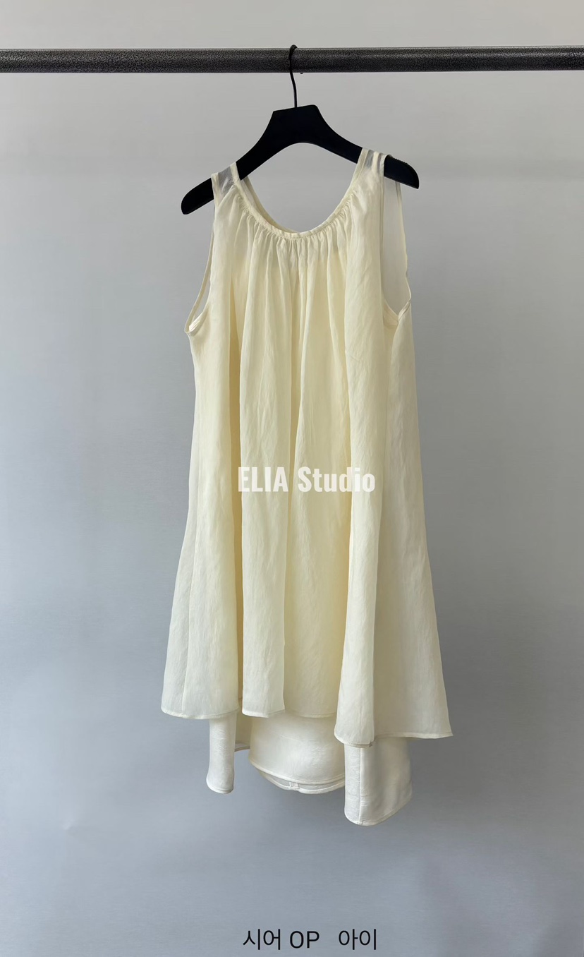 ELIA韓國東大門代購女裝新品時尚休閑推薦職業26春夏連衣裙ELIA連衣裙圖色1