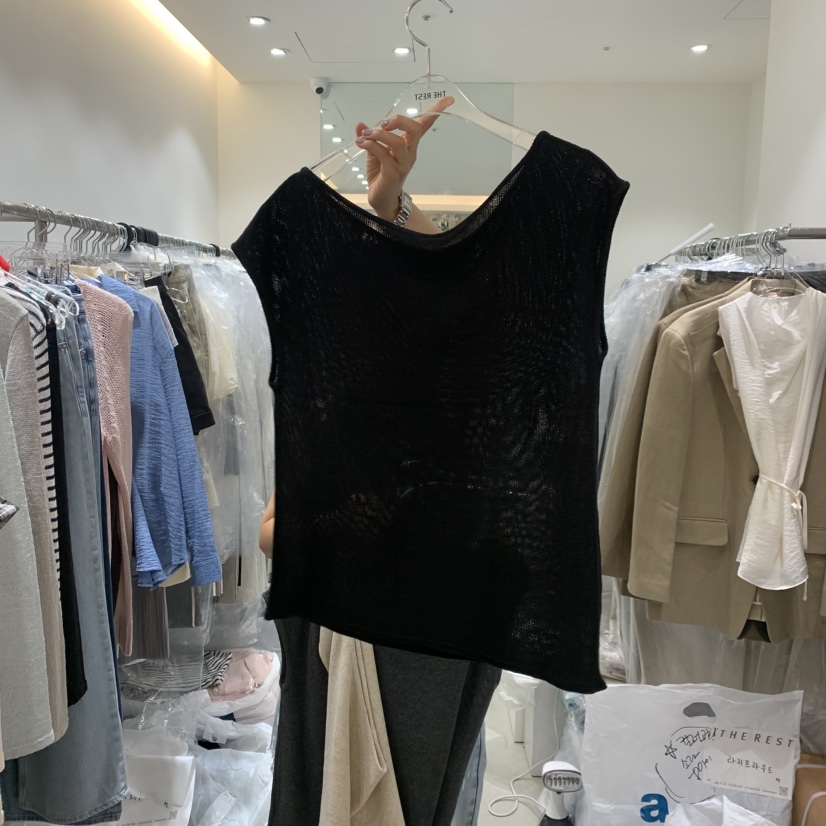 THE REST韓國代購女裝新款時尚休閑熱賣人氣26夏季吊帶背心THE REST/UNNOEUD吊帶/背心