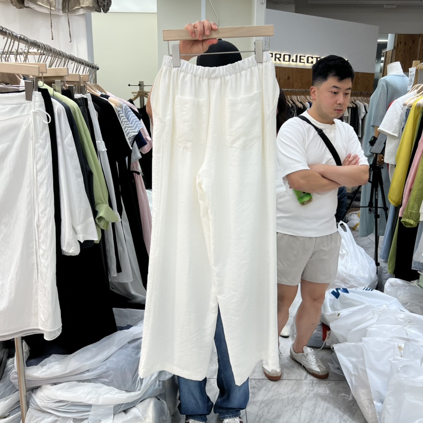 MADEMOISELL東大門實拍韓國女裝新品職業26夏季休閑褲亞麻MADEMOISELL休閑褲