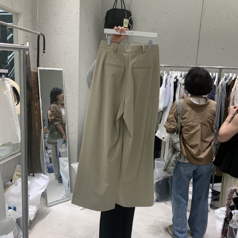 BRONZE韓國直郵實拍女裝新品26春夏26夏季推薦休閑褲含腰帶BRONZE休閑褲