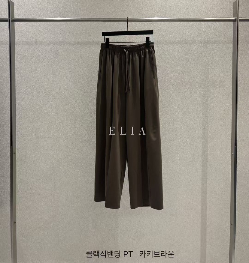ELIA韓國東大門直郵女士新款推薦熱賣26夏季職業休閑褲條紋ELIA休閑褲圖色1