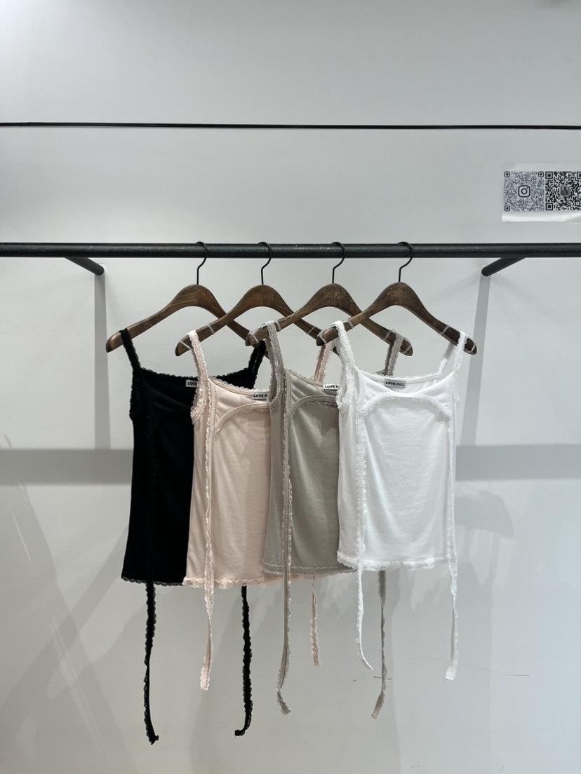 LOVE PULL韓國直郵女士新品職業人氣時尚吊帶背心層疊無袖LOVE PULL吊帶/背心