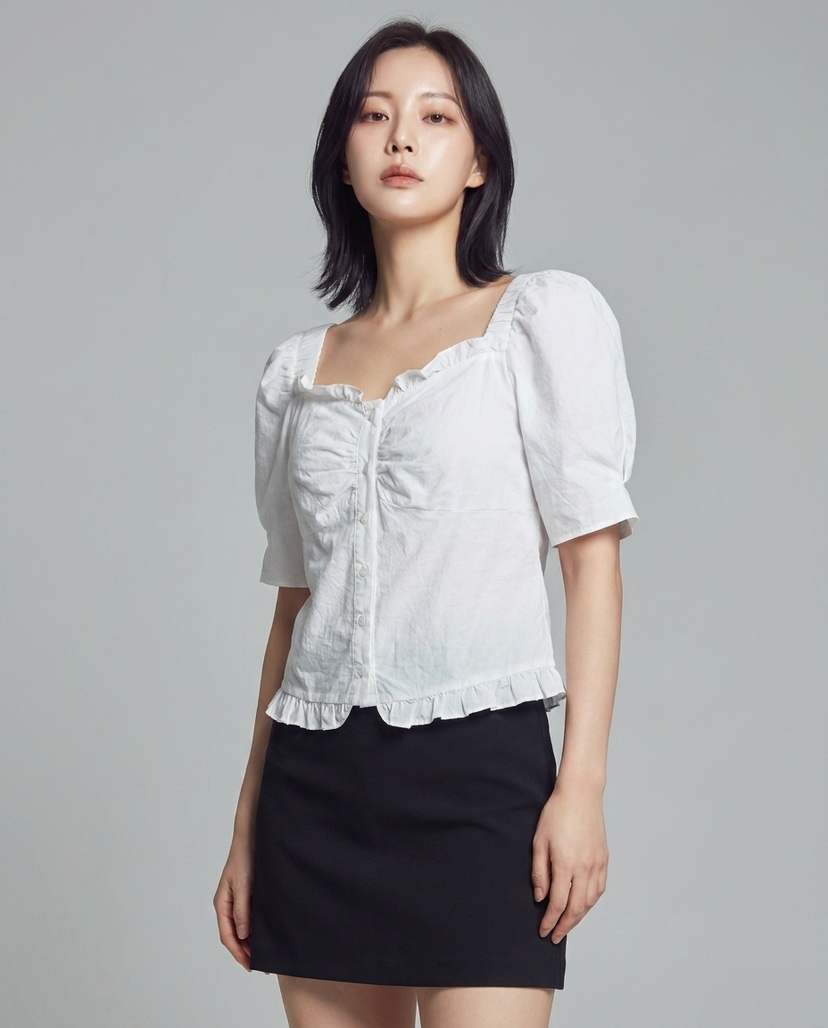BODDARI보따리-T韓國直郵女裝新品26夏季熱賣襯衫蕾絲衫BODDARI보따리-T襯衫/蕾絲衫