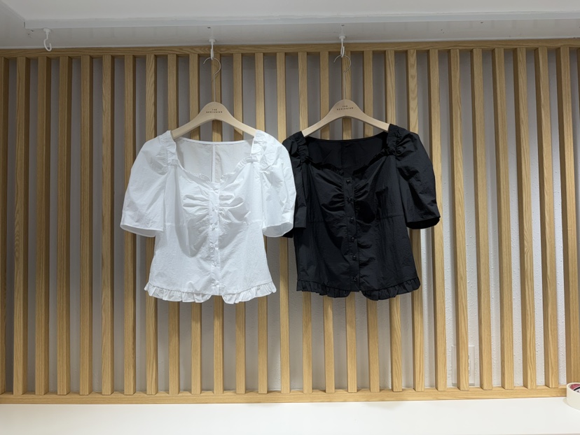 BODDARI보따리-T韓國直郵女裝新品26夏季熱賣襯衫蕾絲衫BODDARI보따리-T襯衫/蕾絲衫