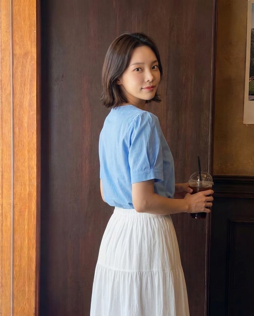 BODDARI보따리-T東大門實拍韓國女士新品人氣襯衫蕾絲衫BODDARI보따리-T襯衫/蕾絲衫