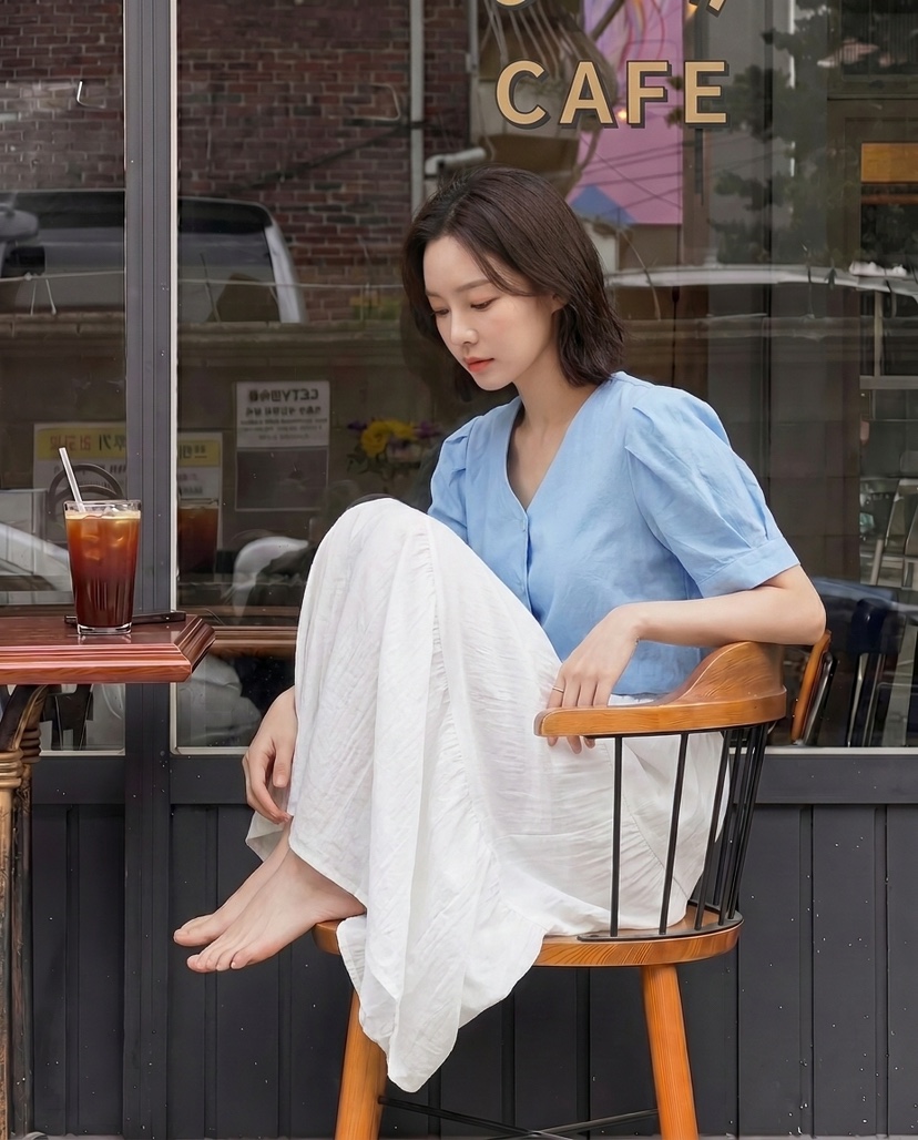 BODDARI보따리-T東大門實拍韓國女士新品人氣襯衫蕾絲衫BODDARI보따리-T襯衫/蕾絲衫