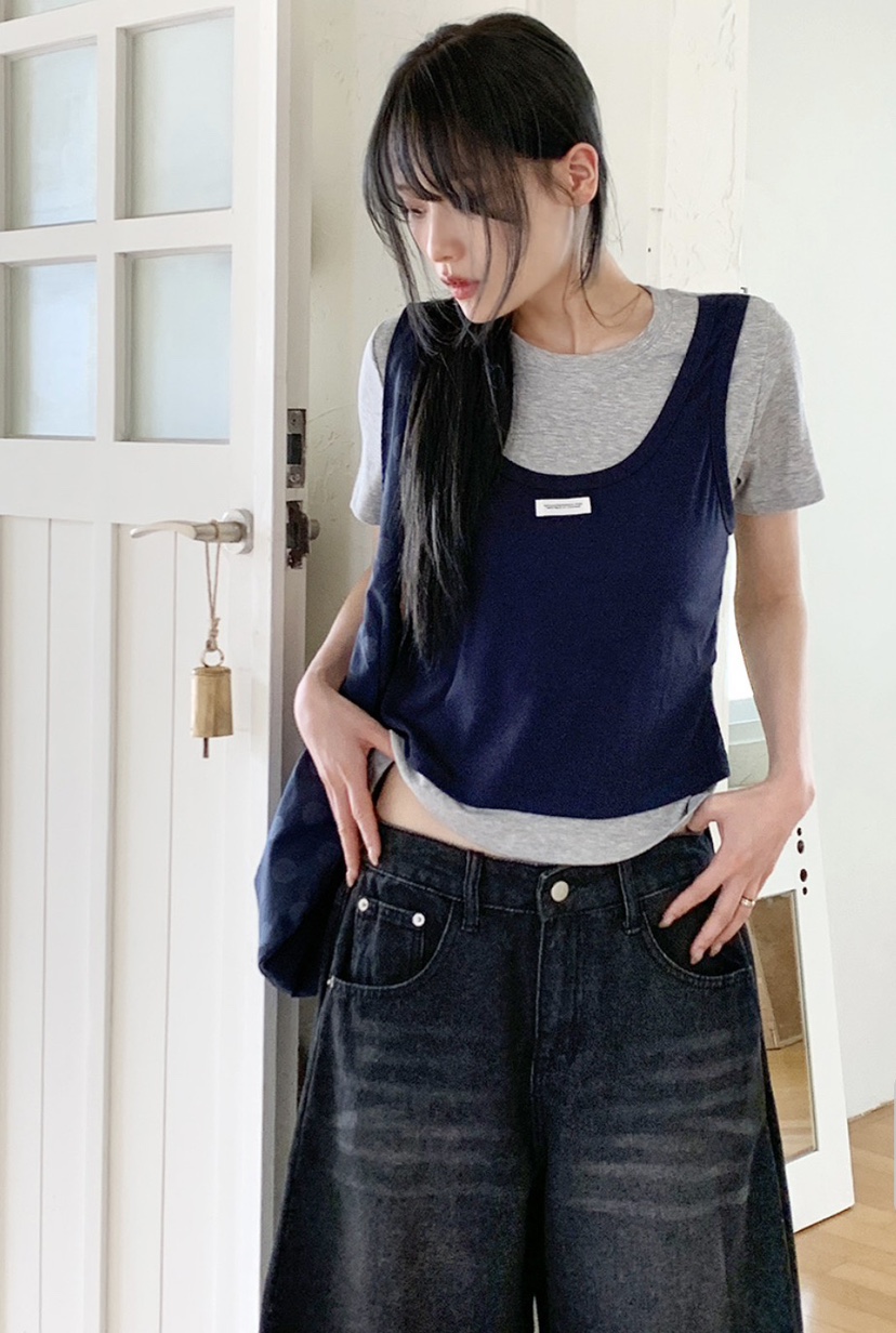 T STOR-티스토리-OT韓國直郵實拍女裝新品26春夏職業T恤T STOR-2件起T恤圖色2