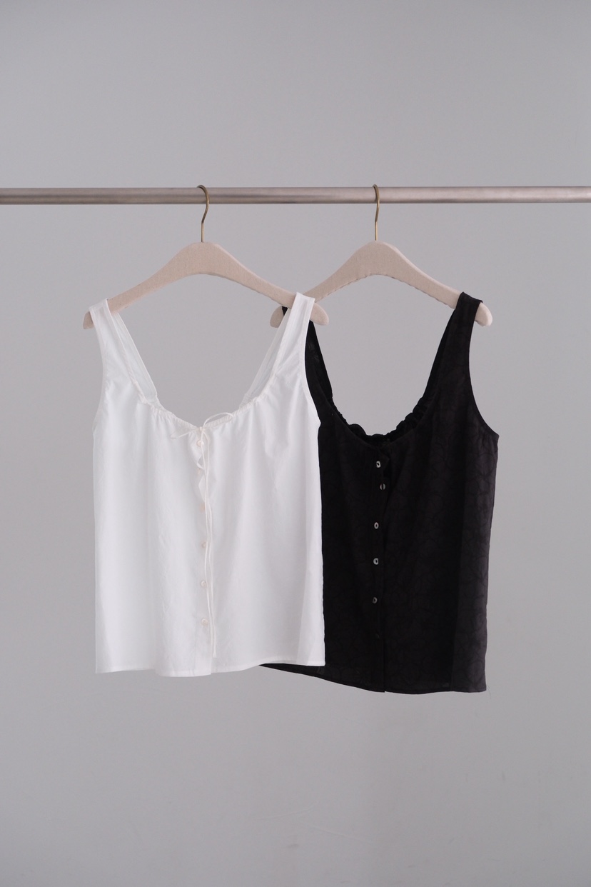 SORBET/FLAT WHITE韓國代購女士新款26夏季休閑吊帶背心SORBET/FLAT WHITE吊帶/背心
