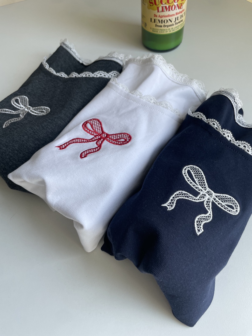 T STOR-티스토리-OT東大門實拍韓國女裝新品職業T恤刺繡絲帶T STOR-2件起T恤