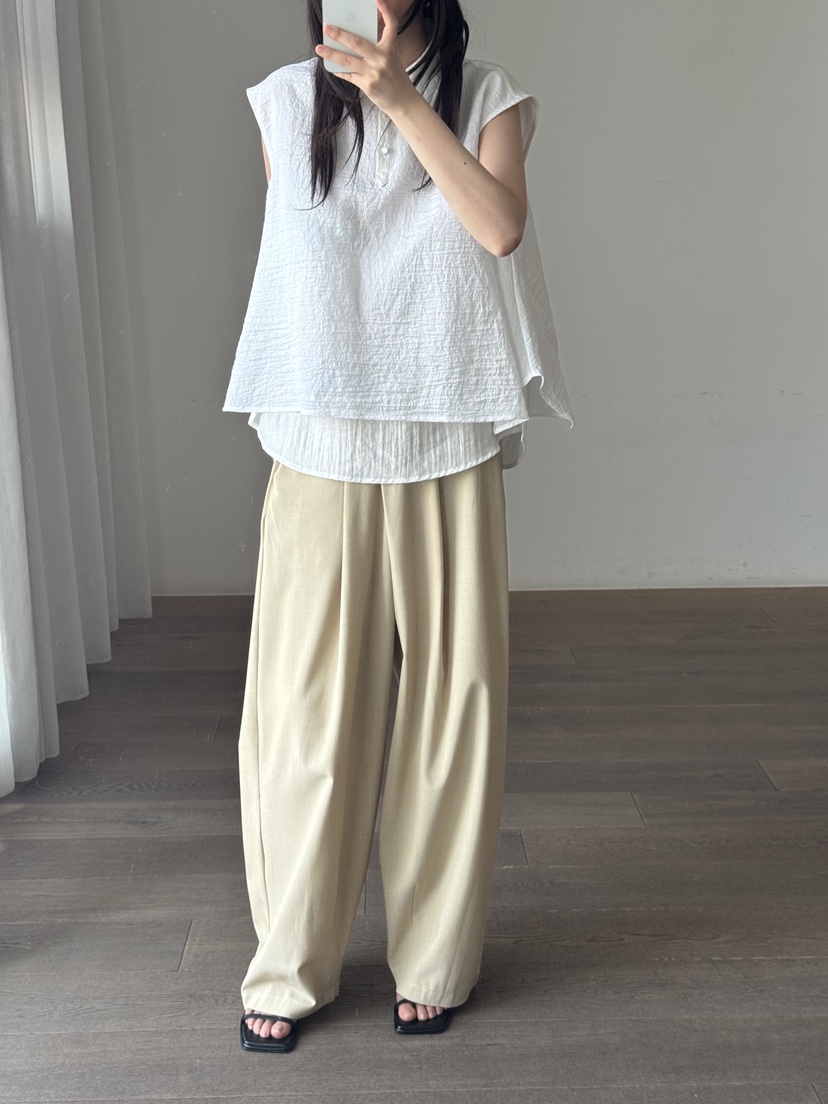 LE-PPL韓國直郵女裝新品時尚26夏季休閑26春夏襯衫蕾絲衫LE-PPL襯衫/蕾絲衫