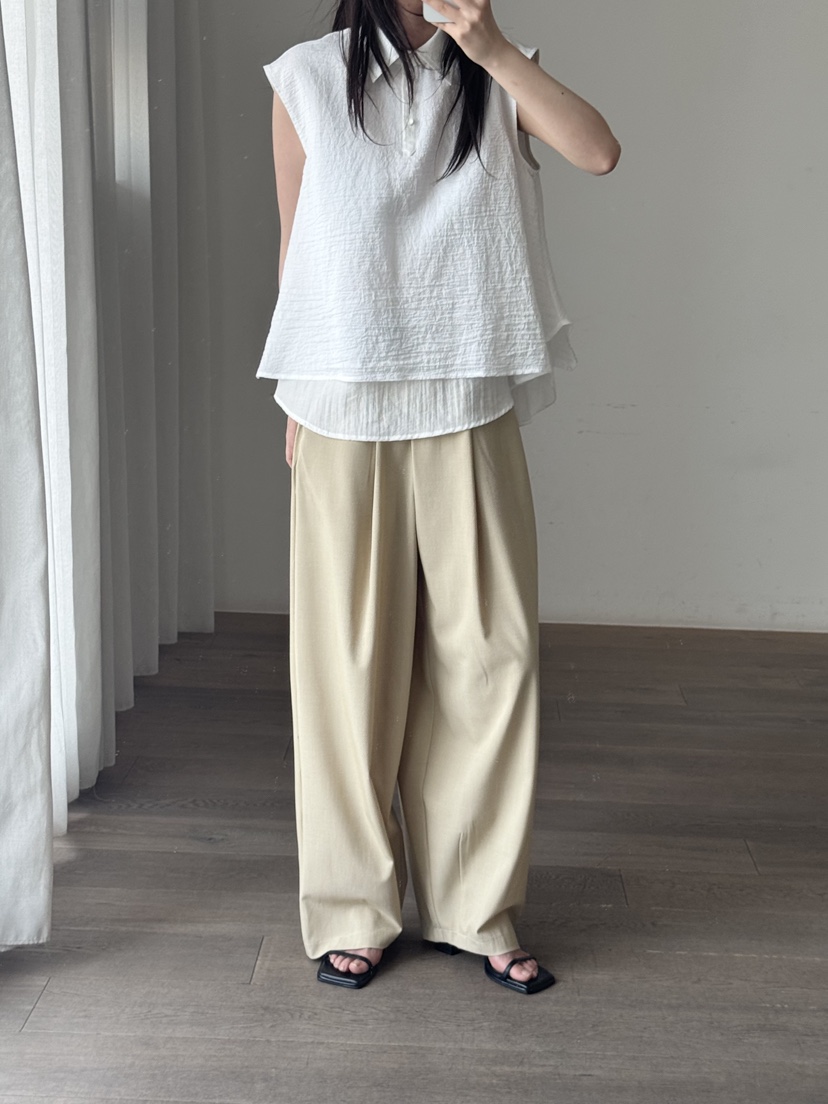 LE-PPL韓國直郵女裝新品時尚26夏季休閑26春夏襯衫蕾絲衫LE-PPL襯衫/蕾絲衫