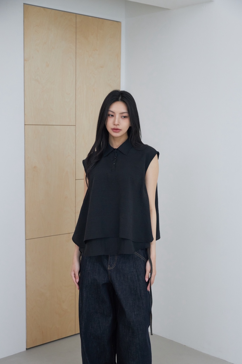LE-PPL韓國直郵女裝新品時尚26夏季休閑26春夏襯衫蕾絲衫LE-PPL襯衫/蕾絲衫