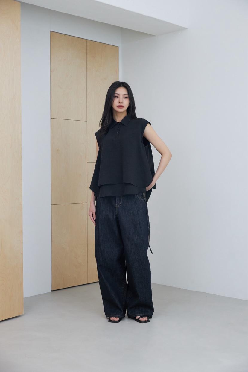 LE-PPL韓國直郵女裝新品時尚26夏季休閑26春夏襯衫蕾絲衫LE-PPL襯衫/蕾絲衫