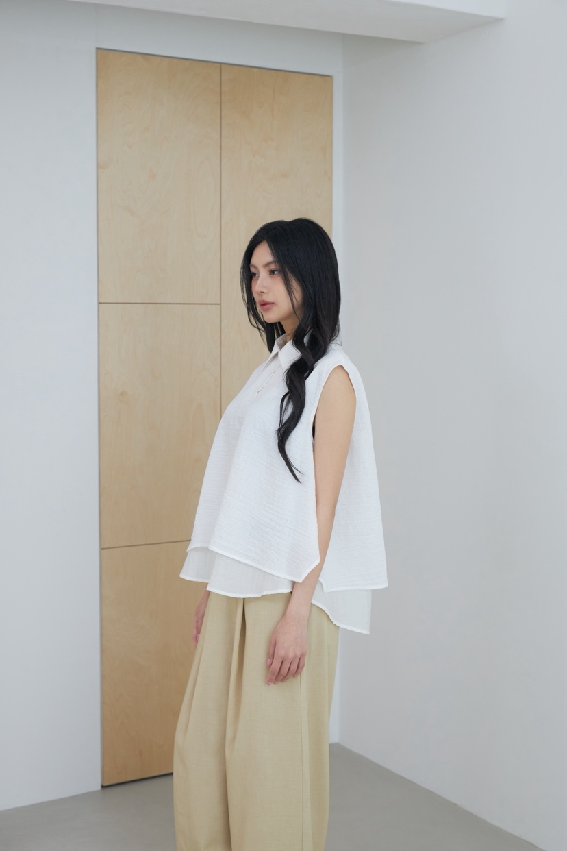 LE-PPL韓國直郵女裝新品時尚26夏季休閑26春夏襯衫蕾絲衫LE-PPL襯衫/蕾絲衫