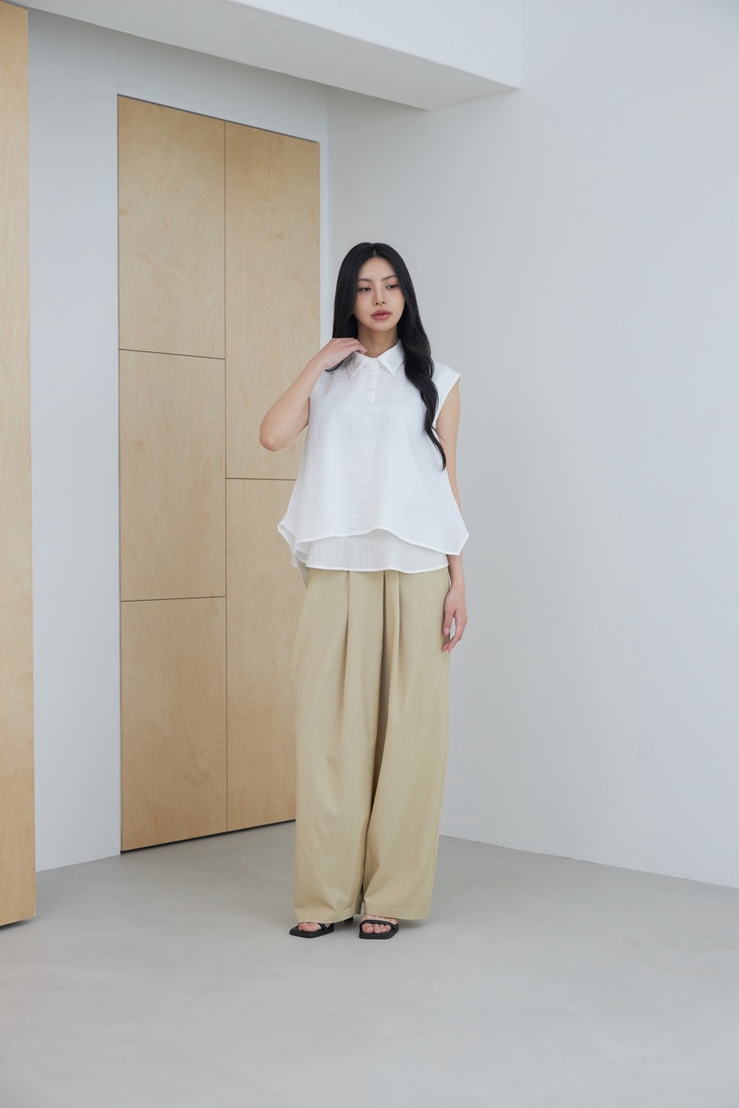 LE-PPL韓國直郵女裝新品時尚26夏季休閑26春夏襯衫蕾絲衫LE-PPL襯衫/蕾絲衫