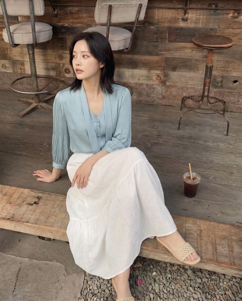 BODDARI보따리-T韓國直郵女士新款休閑熱賣職業襯衫蕾絲衫BODDARI보따리-T襯衫/蕾絲衫