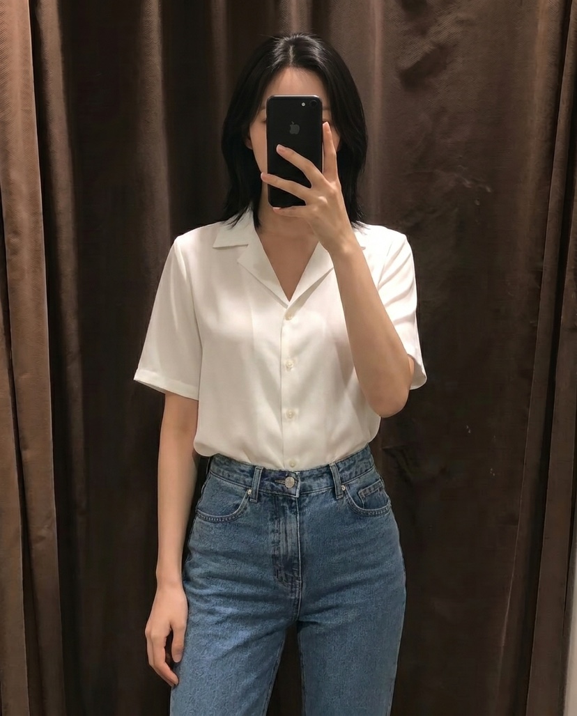 BODDARI보따리-T韓國東大門直郵女裝新款26夏季襯衫蕾絲衫BODDARI보따리-T襯衫/蕾絲衫