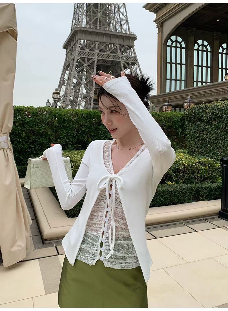 T STOR-티스토리-OT韓國直郵女裝新款時尚開衫羊毛開襟T STOR-2件起開衫圖色1