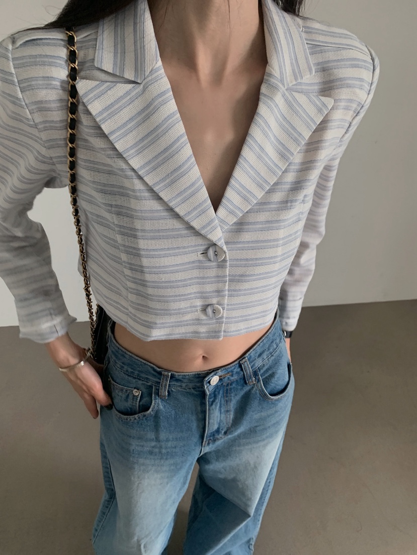 VERANDA韓國直郵女裝新品職業時尚26夏季推薦人氣夾克粗花呢VERANDA夾克