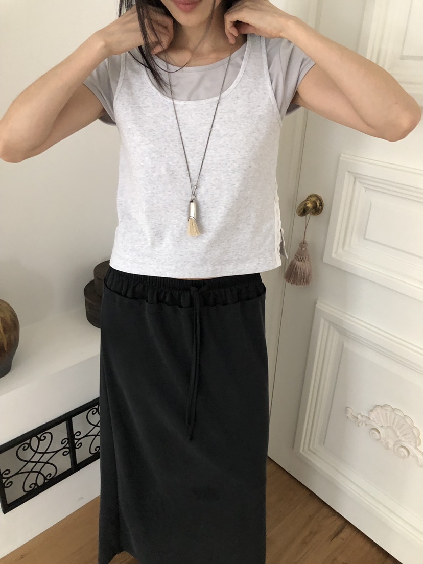 TORRE韓國直郵實拍女士新款人氣26春夏休閑吊帶背心無袖紐扣TORRE吊帶/背心