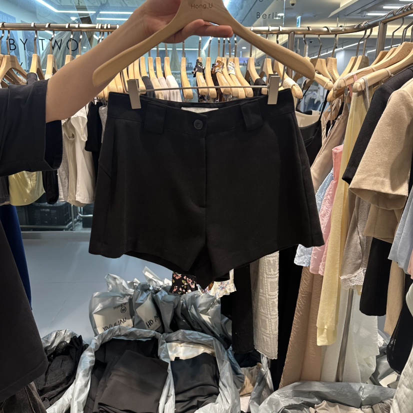 HONG.U東大門實拍韓國女士新品休閑26夏季職業熱賣人氣短褲HONG.U短褲圖色2