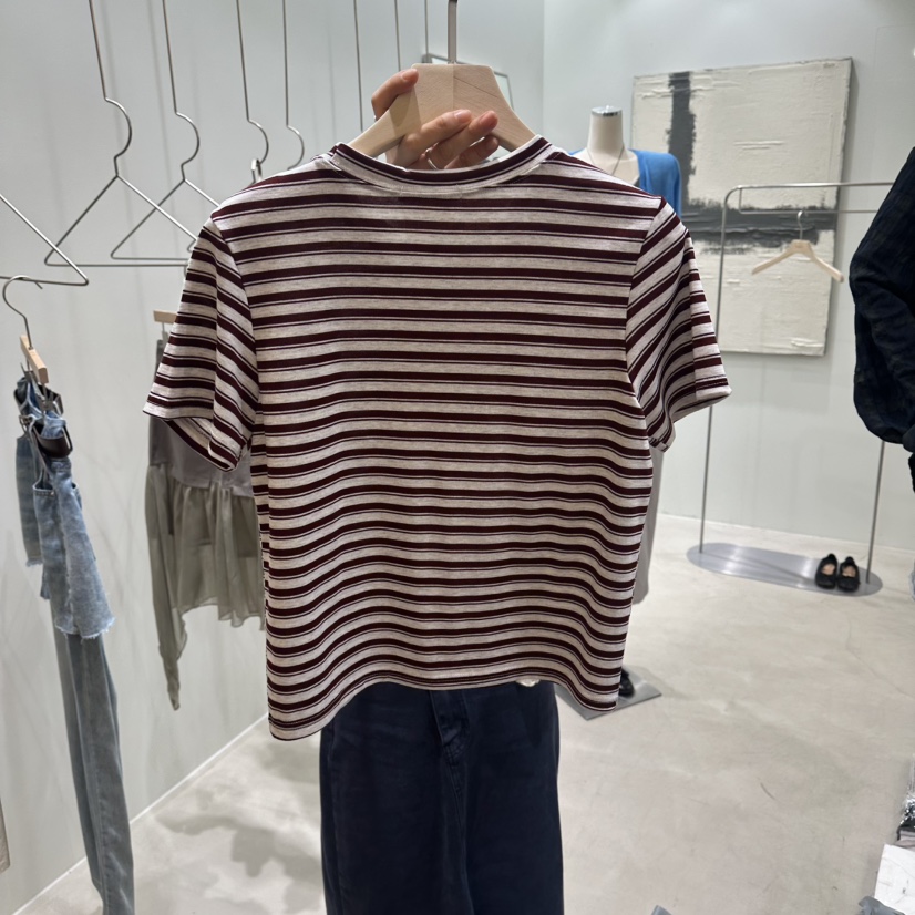 PART3韓國東大門代購女士新品人氣時尚26春夏推薦T恤條紋Part.3T恤