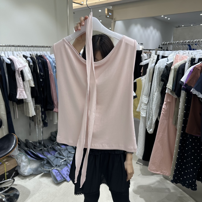 BENE韓國東大門直郵女士新品人氣休閑時尚吊帶背心含脖帶BENE吊帶/背心