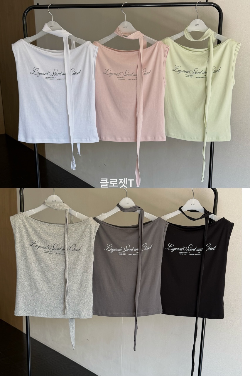 BENE韓國東大門直郵女士新品人氣休閑時尚吊帶背心含脖帶BENE吊帶/背心