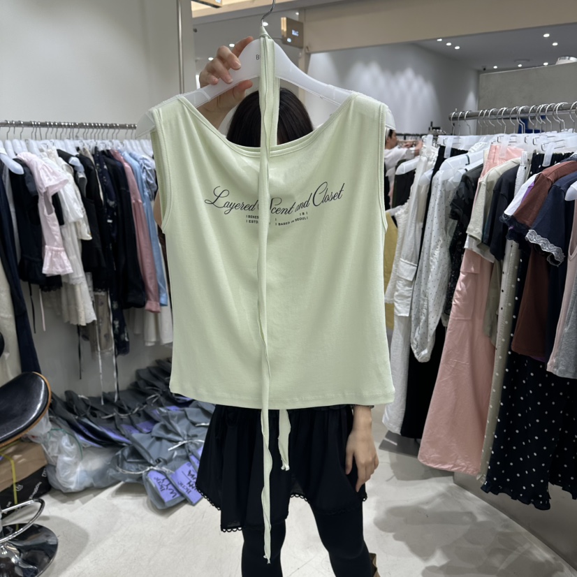 BENE韓國東大門直郵女士新品人氣休閑時尚吊帶背心含脖帶BENE吊帶/背心圖色4