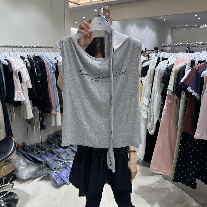 BENE韓國東大門直郵女士新品人氣休閑時尚吊帶背心含脖帶BENE吊帶/背心圖色5