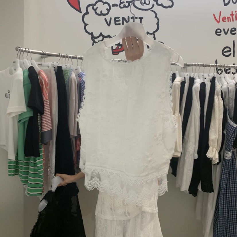 VENTI韓國直郵實拍女裝新款26春夏時尚人氣休閑職業吊帶背心VENTI吊帶/背心